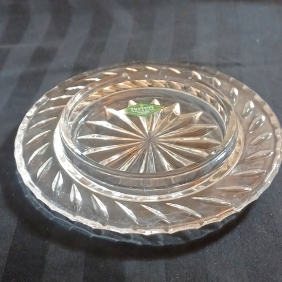 s-l400.jpg SHANNON CRYSTAL DESIGNS OF Ireland covered butter dish and Domed cover
